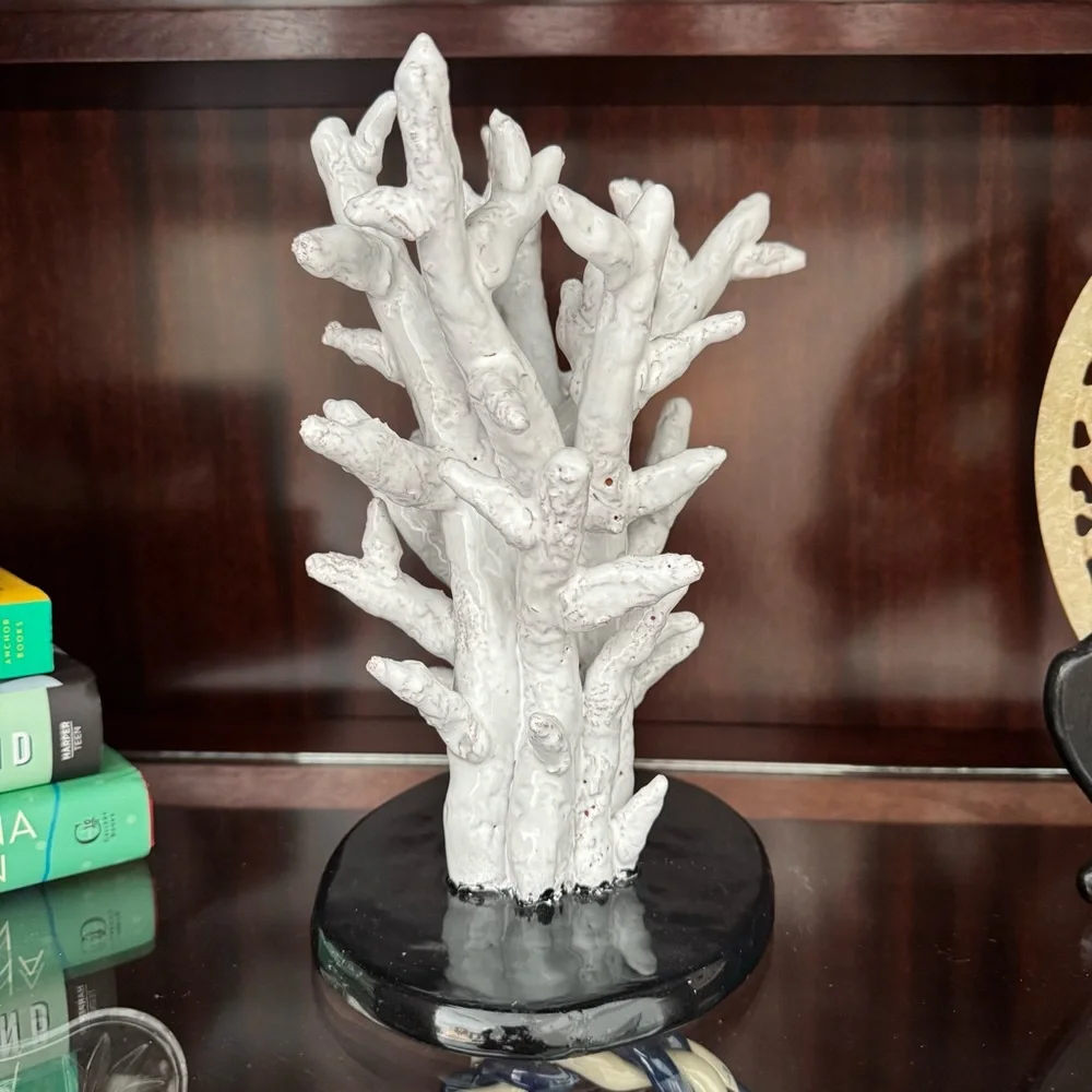 Abigails Italian Faux Coral Sculpture NWT Coastal Decor
